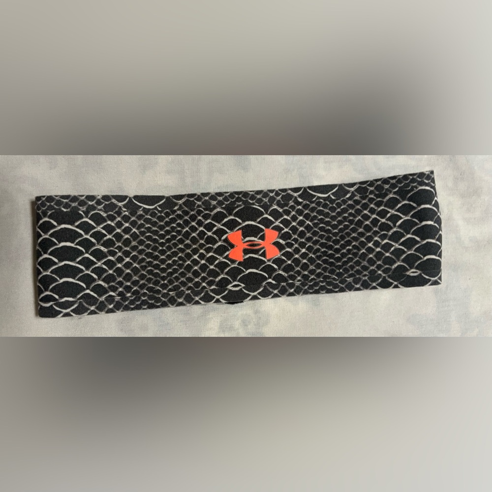 Under Armour Black and Orange Headband